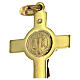 Croix de St. Benoît pendentif or et diamant s6