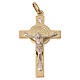 Croix de St. Benoît pendentif or et diamant s1