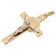 Croix de St. Benoît pendentif or et diamant s3