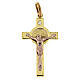 Croce San Benedetto Pendente Oro e diamante s1