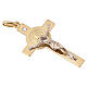 Saint Benedict cross 18K gold and diamond s5