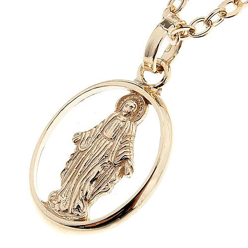 Virgen Milagrosa collar oro 750/00 - gr 1,30 1