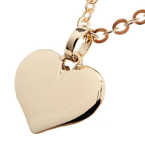 Heart necklace in 750/00 gold - 1,60 gr 1