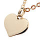 Heart necklace in 750/00 gold - 1,60 gr s1