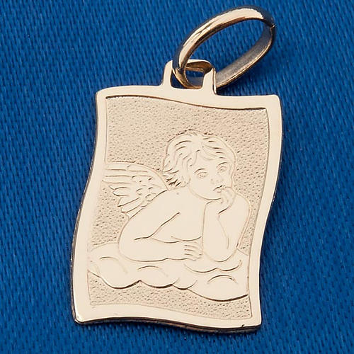 Engel vom Raffaello Medaille Gold 750/00 glaenzend - 1.60 Gramm 3