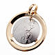 Mary with baby 18k white and yellow gold medal s1