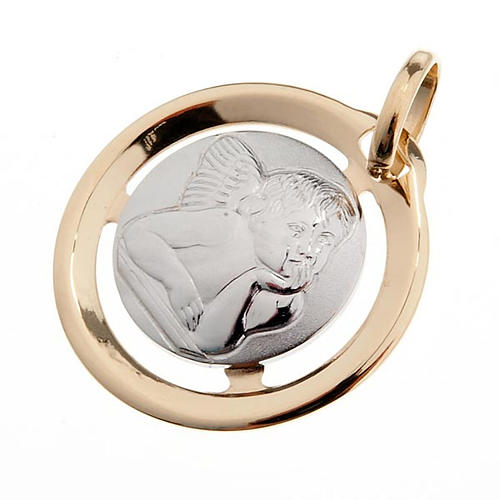 Kreise Medaille Engel vom Raffaello Gold 750/00-1,30 Gramm 1