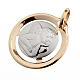 Raffaello's angel 18k gold round medal - 1,3 gr s1