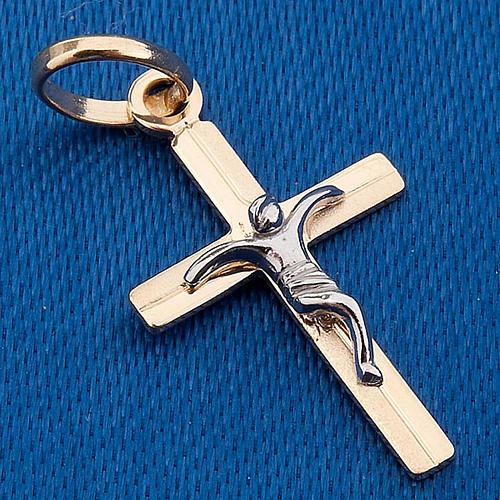 Crucifix pendentif en or 750/00 - 0,60 gr 3