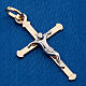 Crucifix arrondi pendentif or 750/00 - 1,10 gr s3