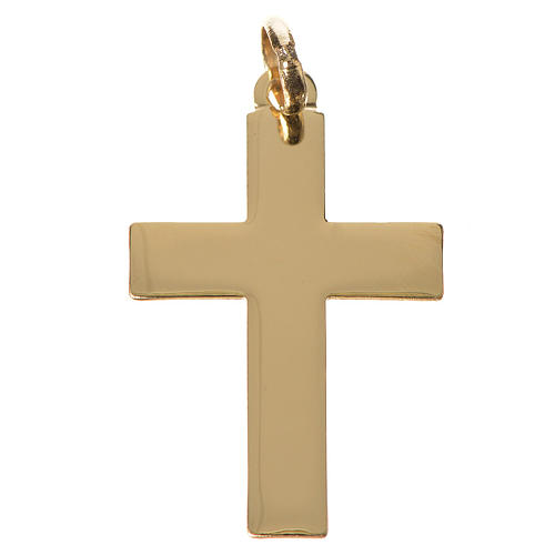 Croce classica pendente oro 750/00 - gr. 1,10 1