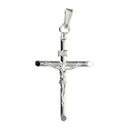 Silver crucifix pendant 1