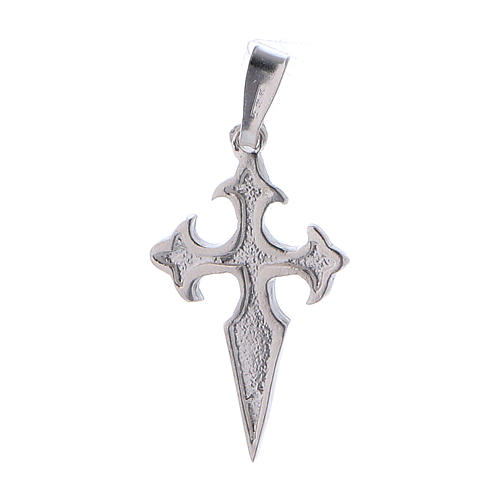 Krzyż Świętego Jakuba z Compostela zawieszka srebro 925 1