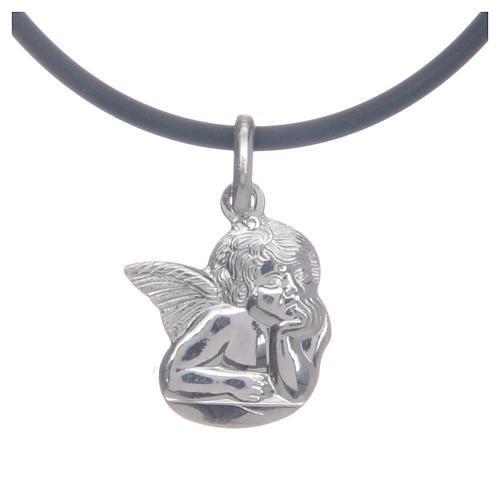Halskette mit Engel 925 Silber 1