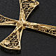 Croix pendentif filigrane d'argent 800 bain d'or 5,4 gr s7