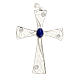 Croix pendentif lapis-lazuli filigrane d'argent 800 5,47gr s1