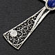 Croix pendentif lapis-lazuli filigrane d'argent 800 5,47gr s5