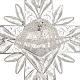 Cross pendant, 800 silver, flower decorations 32,9g s2