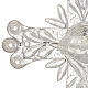 Cross pendant, 800 silver, flower decorations 32,9g s3