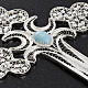 Pendente croce filigr. argento 800 - gr. 12.7 s3