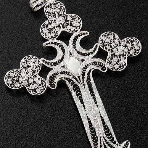 Trefoil cross pendant in 800 silver felegree 12,7g 6