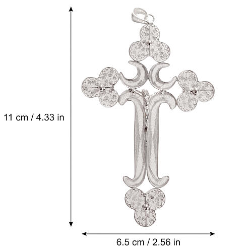 Pendentif croix filigrane argent 12,7 gr 3