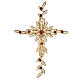 Pingente cruz estilizada filigrana prata 800 coral 7,9 g s1