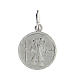 Round Medal in silver 925, Saint Christopher, 1,5 cm s1