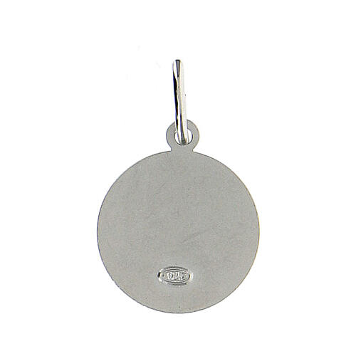 Medaglia tonda argento 925 San Cristoforo 1,5 cm 2