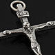 Pingente crucifixo prata 925 acetinada h 4,5 cm s2