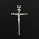 Pingente crucifixo prata 925 acetinada h 4,5 cm s3