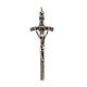Jean Paul II crucifix pendant in silver 925, 4,5 cm s1