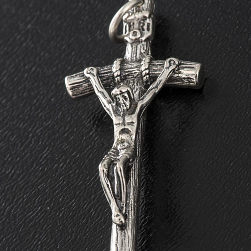 Colgante Crucifijo pastoral de plata 925 3