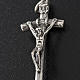 Pendentif crucifix pastoral argent 925 satiné 4.5 cm s3