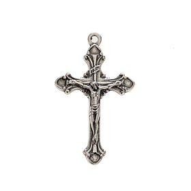 Pendentif croix argent 925 Christ imprimé 2.7 cm