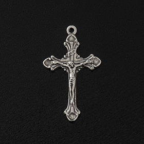 Pendentif croix argent 925 Christ imprimé 2.7 cm