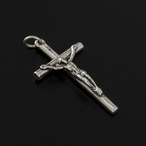 Pingente crucifixo prata 925 h 3,5 cm 3