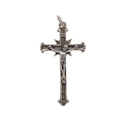 Pendant crucifix with rays, sterling silver, 4,8cm 1
