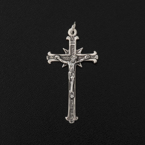 Pendant crucifix with rays, sterling silver, 4,8cm 3