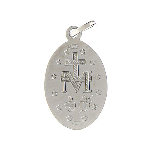 Medalla de la Virgen de la Milagrosa, plata 925 2
