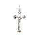 Pendant crucifix, budded with Christ in relief, sterling silver, s1