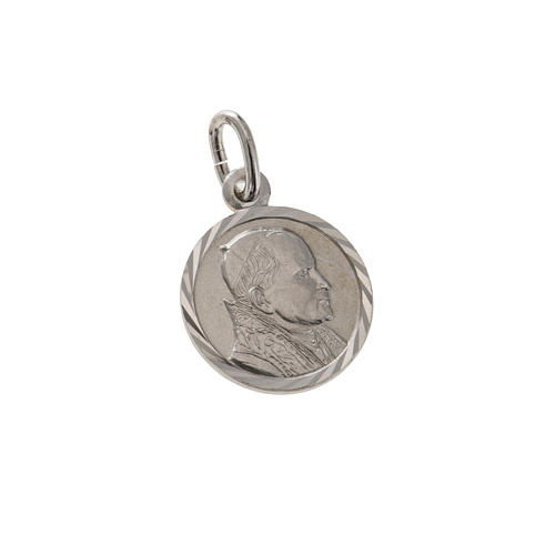 Medalha João Paulo II prata 925 diâm. 1 cm 1