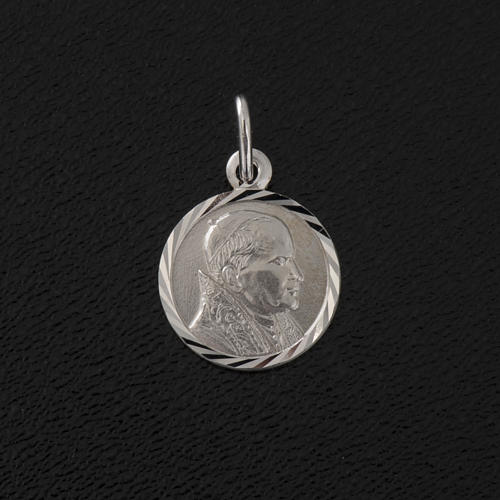 Medalha João Paulo II prata 925 diâm. 1 cm 2