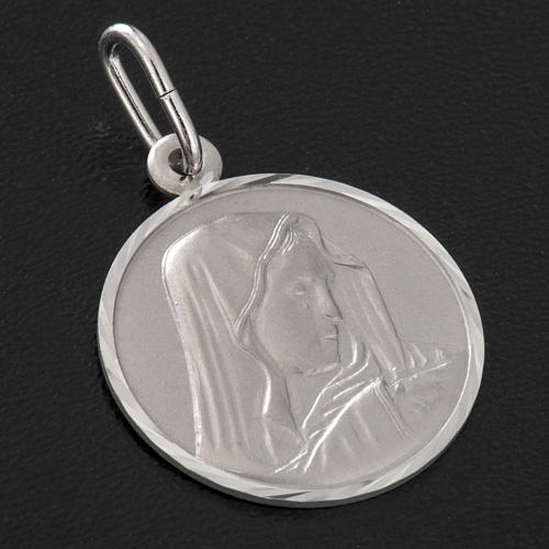 Medaille Mater Dolorosa Silber 925 2 cm 2