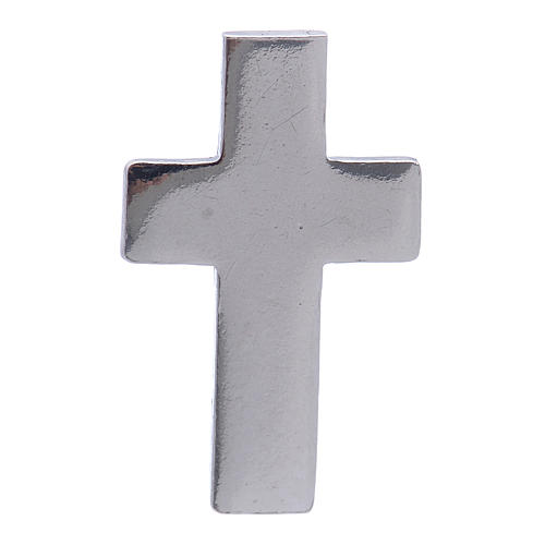 Clergy cross pin in sterling silver, H1.5cm 1