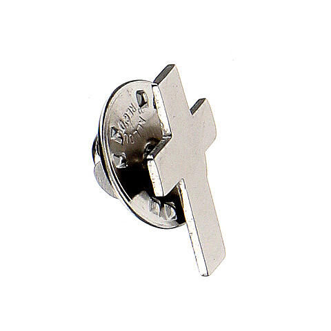 Clergy cross pin in sterling silver, H1.8cm 2