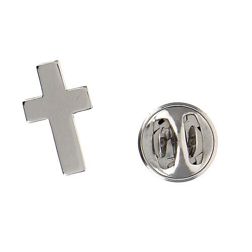 Clergy cross pin in sterling silver, H1.8cm 3