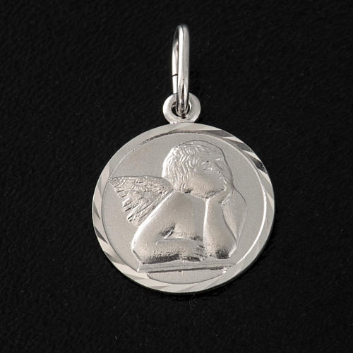 Medaille mit Engel Silber 925 1,5 cm 2
