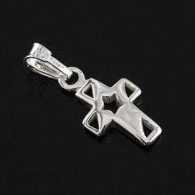 Croix étoile argent 925 h 1.5 cm