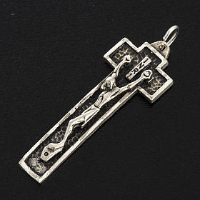 Kreuz Silber 925, mit Fräse verarbeitet, h 4 cm